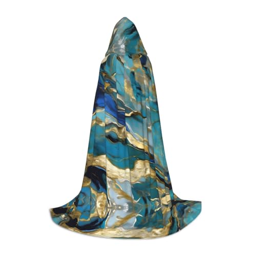 dkkuvt Azurit Blaugrün und Folie Gold Öl Marmor Muster Druck Karneval Party Dekoration Umhang Uni Umhang Gothic Kostüm Hexe Vampir Zauberer dkkuvt Azurit Blaugrün und Folie Gold Öl Marmor Muster Druck Karneval Party Dekoration Umhang Uni Umhang Gothic Kostüm Hexe Vampir Zauberer von dkkuvt