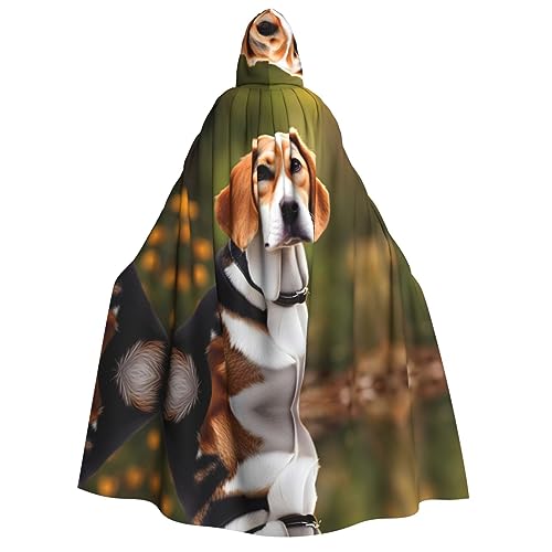 dkkuvt Beagle-Hunde-Druck, geeignet für Männer und Frauen, Halloween-Kostüm, Kapuzenumhang, Umhang für Erwachsene, Umhang dkkuvt Beagle-Hunde-Druck, geeignet für Männer und Frauen, Halloween-Kostüm, Kapuzenumhang, Umhang für Erwachsene, Umhang von dkkuvt