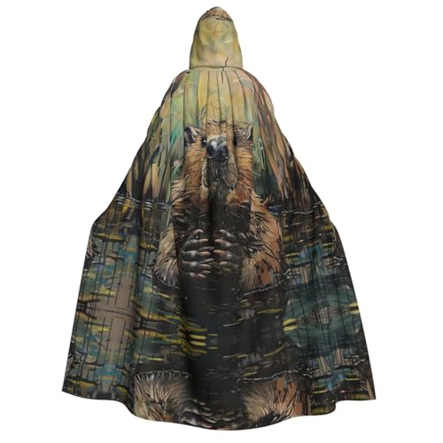 dkkuvt Biber-Druck, Halloween, Eleganz, Kapuzenumhang, Uni, Umhang für Cosplay, Karneval, Partys, Kostüme dkkuvt Biber-Druck, Halloween, Eleganz, Kapuzenumhang, Uni, Umhang für Cosplay, Karneval, Partys, Kostüme von dkkuvt