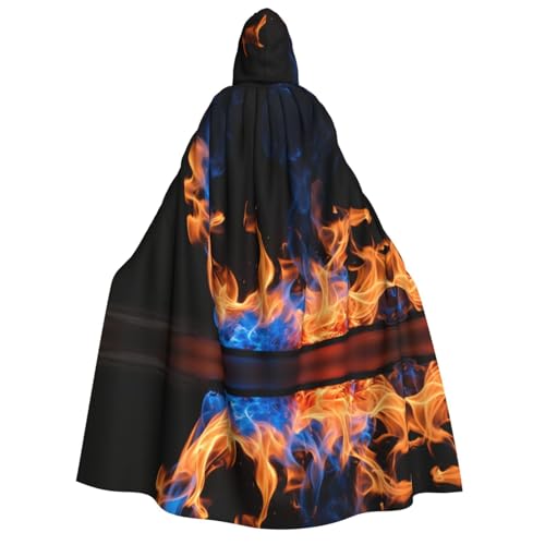 dkkuvt Blauer Flammenaufdruck, geeignet für Männer und Frauen, Halloween-Kostüm, Kapuzenumhang, Umhang für Erwachsene, Umhang dkkuvt Blauer Flammenaufdruck, geeignet für Männer und Frauen, Halloween-Kostüm, Kapuzenumhang, Umhang für Erwachsene, Umhang von dkkuvt