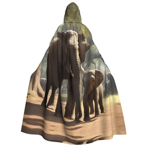 dkkuvt Elefanten-Druck, geeignet für Männer und Frauen, Halloween-Kostüm, Kapuzenumhang, Umhang für Erwachsene, Umhang dkkuvt Elefanten-Druck, geeignet für Männer und Frauen, Halloween-Kostüm, Kapuzenumhang, Umhang für Erwachsene, Umhang von dkkuvt