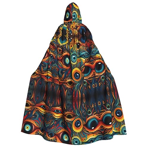 dkkuvt Eyes 2 Print Halloween Elegance Hooded Cloak Uni Cape For Cosplay Carnival Parties Costumes von dkkuvt