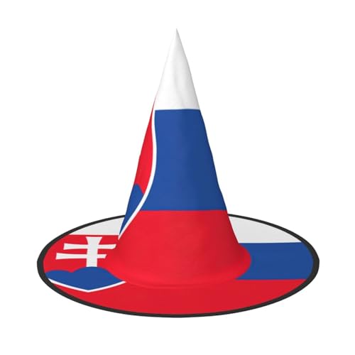 dkkuvt Flagge der Slowakei Druck Karneval Halloween Hexenhut Kostüm Hut für Partys Maskeraden für Damen Herren dkkuvt Flagge der Slowakei Druck Karneval Halloween Hexenhut Kostüm Hut für Partys Maskeraden für Damen Herren von dkkuvt