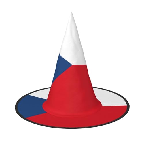 dkkuvt Flagge der Tschechischen Republik Druck Karneval Halloween Hexenhut Kostüm Hut für Partys Maskeraden für Damen Herren dkkuvt Flagge der Tschechischen Republik Druck Karneval Halloween Hexenhut Kostüm Hut für Partys Maskeraden für Damen Herren von dkkuvt