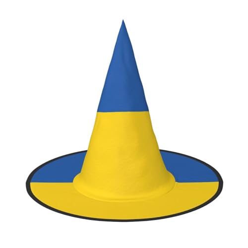 dkkuvt Flagge der Ukraine Druck Karneval Halloween Hexenhut Kostüm Hut für Partys Maskeraden für Damen Herren dkkuvt Flagge der Ukraine Druck Karneval Halloween Hexenhut Kostüm Hut für Partys Maskeraden für Damen Herren von dkkuvt
