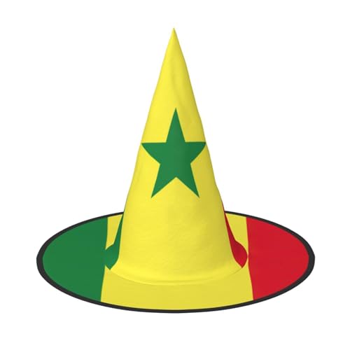 dkkuvt Flagge des Senegal, Druck, Karneval, Halloween, Hexenhut, Kostüm, Hut für Partys, Maskeraden für Damen und Herren dkkuvt Flagge des Senegal, Druck, Karneval, Halloween, Hexenhut, Kostüm, Hut für Partys, Maskeraden für Damen und Herren von dkkuvt