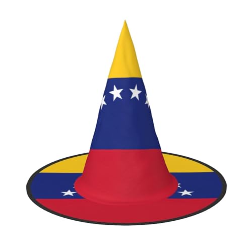 dkkuvt Flagge von Venezuela, Druck, Karneval, Halloween, Hexenhut, Kostüm, Hut für Partys, Maskeraden für Damen und Herren dkkuvt Flagge von Venezuela, Druck, Karneval, Halloween, Hexenhut, Kostüm, Hut für Partys, Maskeraden für Damen und Herren von dkkuvt