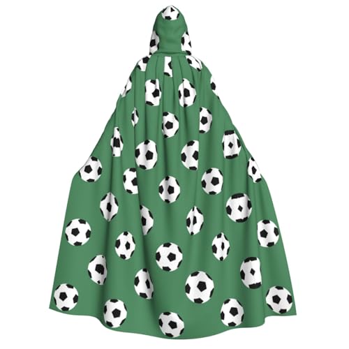 dkkuvt Fußball-Druck, geeignet für Männer und Frauen, Halloween-Kostüm, Kapuzenumhang, Umhang für Erwachsene, Umhang dkkuvt Fußball-Druck, geeignet für Männer und Frauen, Halloween-Kostüm, Kapuzenumhang, Umhang für Erwachsene, Umhang von dkkuvt