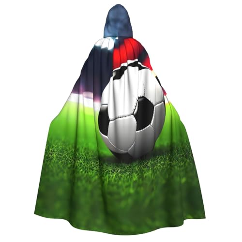 dkkuvt Fußball-Sportball-Druck, geeignet für Männer und Frauen, Halloween-Kostüm, Kapuzenumhang, Umhang für Erwachsene, Umhang dkkuvt Fußball-Sportball-Druck, geeignet für Männer und Frauen, Halloween-Kostüm, Kapuzenumhang, Umhang für Erwachsene, Umhang von dkkuvt