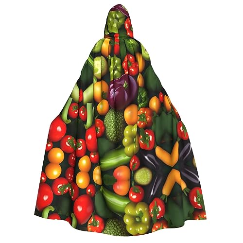dkkuvt Gemüseschnitzter Obstdruck, geeignet für Männer und Frauen, Halloween-Kostüm, Kapuzenumhang, Umhang für Erwachsene, Umhang dkkuvt Gemüseschnitzter Obstdruck, geeignet für Männer und Frauen, Halloween-Kostüm, Kapuzenumhang, Umhang für Erwachsene, Umhang von dkkuvt