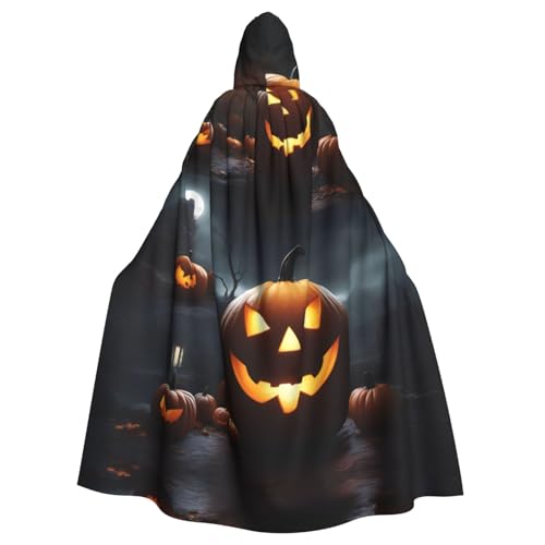 dkkuvt Halloween-Kürbis-Druck, Erwachsenen-Halloween-Umhang, dramatisches Kostüm-Accessoire für Männer und Frauen, für Maskeraden dkkuvt Halloween-Kürbis-Druck, Erwachsenen-Halloween-Umhang, dramatisches Kostüm-Accessoire für Männer und Frauen, für Maskeraden von dkkuvt