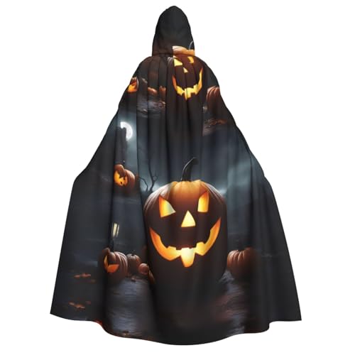dkkuvt Halloween-Kürbis-Druck, geeignet für Männer und Frauen, Halloween-Kostüm, Kapuzenumhang, Umhang für Erwachsene, Umhang dkkuvt Halloween-Kürbis-Druck, geeignet für Männer und Frauen, Halloween-Kostüm, Kapuzenumhang, Umhang für Erwachsene, Umhang von dkkuvt