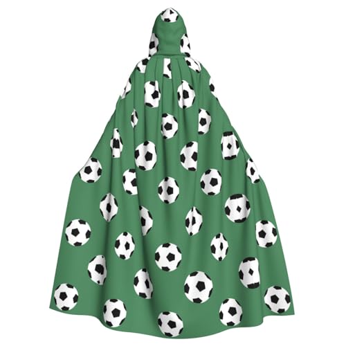 dkkuvt Halloween-Umhang für Erwachsene, Fußball-Druck, dramatisches Kostüm, Accessoire für Männer und Frauen, für Maskeraden dkkuvt Halloween-Umhang für Erwachsene, Fußball-Druck, dramatisches Kostüm, Accessoire für Männer und Frauen, für Maskeraden von dkkuvt