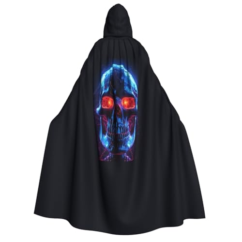dkkuvt Halloween-Umhang mit Totenkopf-Druck, Halloween, Eleganz, Kapuzenumhang, Uni, Umhang für Cosplay, Karneval, Partys, Kostüme dkkuvt Halloween-Umhang mit Totenkopf-Druck, Halloween, Eleganz, Kapuzenumhang, Uni, Umhang für Cosplay, Karneval, Partys, Kostüme von dkkuvt