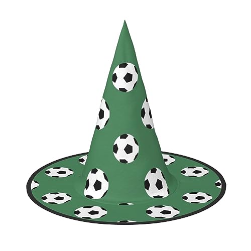 dkkuvt Hexenhut mit Fußball-Druck, Karneval, Halloween, Kostüm, Hut für Partys, Maskeraden für Damen und Herren dkkuvt Hexenhut mit Fußball-Druck, Karneval, Halloween, Kostüm, Hut für Partys, Maskeraden für Damen und Herren von dkkuvt