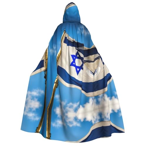 dkkuvt Israelischer Flaggen-Druck, geeignet für Männer und Frauen, Halloween-Kostüm, Kapuzenumhang, Umhang für Erwachsene, Umhang dkkuvt Israelischer Flaggen-Druck, geeignet für Männer und Frauen, Halloween-Kostüm, Kapuzenumhang, Umhang für Erwachsene, Umhang von dkkuvt