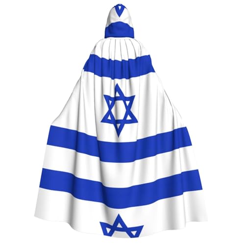 dkkuvt Israelischer Flaggen-Druck, geeignet für Männer und Frauen, Halloween-Kostüm, Kapuzenumhang, Umhang für Erwachsene, Umhang dkkuvt Israelischer Flaggen-Druck, geeignet für Männer und Frauen, Halloween-Kostüm, Kapuzenumhang, Umhang für Erwachsene, Umhang von dkkuvt