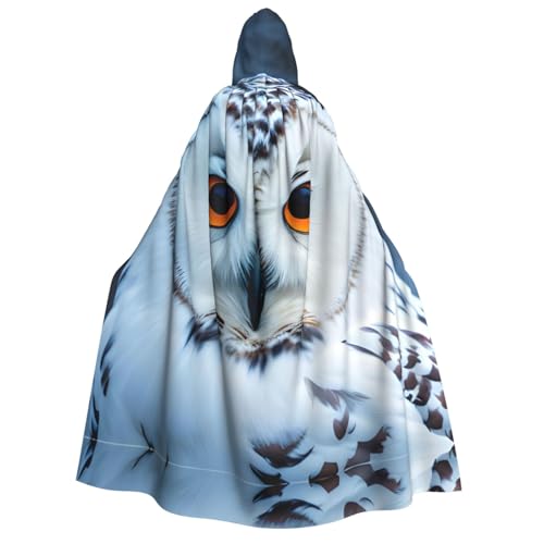 dkkuvt Kapuzenumhang mit Schneeeule und Augen, Halloween, Eleganz, Uni, Umhang für Cosplay, Karneval, Partys, Kostüme dkkuvt Kapuzenumhang mit Schneeeule und Augen, Halloween, Eleganz, Uni, Umhang für Cosplay, Karneval, Partys, Kostüme von dkkuvt