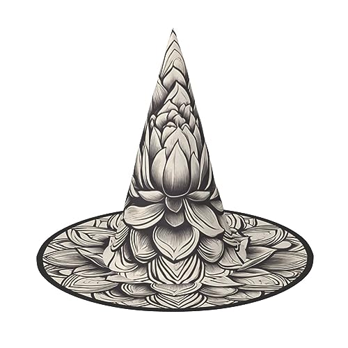 dkkuvt Lotus Flower Namaste 1 Print Karneval Halloween Hexenhut Kostüm Hut für Partys Maskeraden für Damen Herren dkkuvt Lotus Flower Namaste 1 Print Karneval Halloween Hexenhut Kostüm Hut für Partys Maskeraden für Damen Herren von dkkuvt