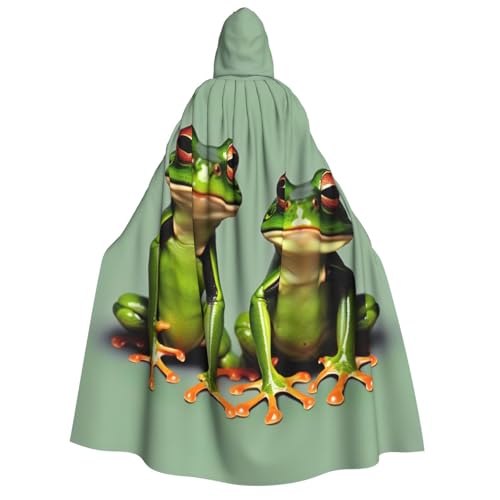 dkkuvt Lustige grüne Frösche, 1 Druck, geeignet für Männer und Frauen, Halloween-Kostüm, Kapuzenumhang, Umhang für Erwachsene, Umhang dkkuvt Lustige grüne Frösche, 1 Druck, geeignet für Männer und Frauen, Halloween-Kostüm, Kapuzenumhang, Umhang für Erwachsene, Umhang von dkkuvt