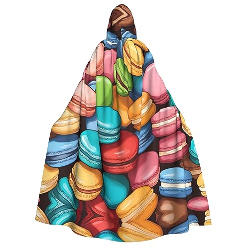 dkkuvt Macaron Biscuit Flavored Print Suitable For Men Women Halloween Costume Hooded Cloak Cape Design For Adults Cape dkkuvt Macaron Biscuit Flavored Print Suitable For Men Women Halloween Costume Hooded Cloak Cape Design For Adults Cape von dkkuvt