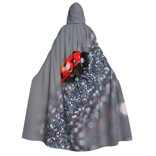 dkkuvt Marienkäfer-Muster, unendlicher gesprenkelter Druck, geeignet für Männer und Frauen, Halloween-Kostüm, Kapuzenumhang, Umhang für Erwachsene, Umhang dkkuvt Marienkäfer-Muster, unendlicher gesprenkelter Druck, geeignet für Männer und Frauen, Halloween-Kostüm, Kapuzenumhang, Umhang für Erwachsene, Umhang von dkkuvt
