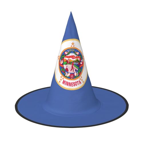 dkkuvt Minnesota State Flag Print Karneval Halloween Hexenhut Kostüm Hut für Partys Maskeraden für Damen Herren dkkuvt Minnesota State Flag Print Karneval Halloween Hexenhut Kostüm Hut für Partys Maskeraden für Damen Herren von dkkuvt