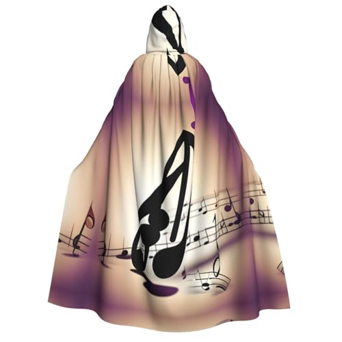 dkkuvt Musiknoten-Muster, geeignet für Männer und Frauen, Halloween-Kostüm, Kapuzenumhang, Umhang für Erwachsene, Umhang dkkuvt Musiknoten-Muster, geeignet für Männer und Frauen, Halloween-Kostüm, Kapuzenumhang, Umhang für Erwachsene, Umhang von dkkuvt