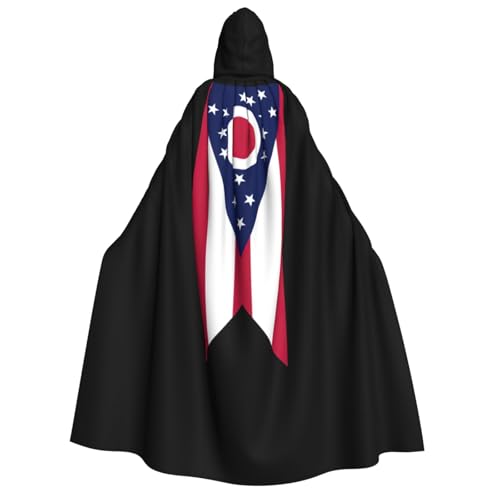 dkkuvt Ohio Umhang mit Kapuze und Flaggen-Druck, Halloween, Eleganz, Uni, Umhang für Cosplay, Karneval, Partys, Kostüme dkkuvt Ohio Umhang mit Kapuze und Flaggen-Druck, Halloween, Eleganz, Uni, Umhang für Cosplay, Karneval, Partys, Kostüme von dkkuvt