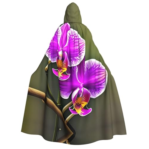 dkkuvt Orchideen-Blumendruck, geeignet für Männer und Frauen, Halloween-Kostüm, Kapuzenumhang, Umhang für Erwachsene, Umhang dkkuvt Orchideen-Blumendruck, geeignet für Männer und Frauen, Halloween-Kostüm, Kapuzenumhang, Umhang für Erwachsene, Umhang von dkkuvt