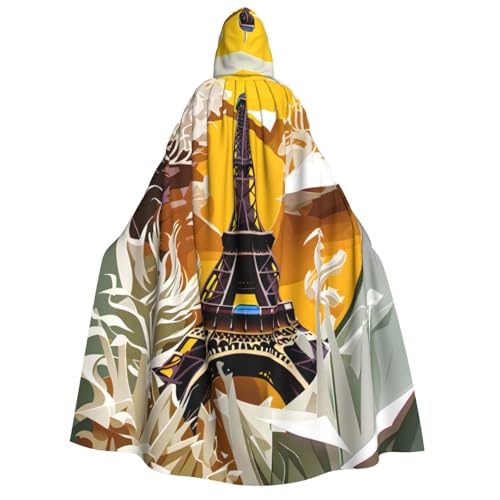 dkkuvt Paris Eiffelturm-Druck, geeignet für Männer und Frauen, Halloween-Kostüm, Kapuzenumhang, Umhang für Erwachsene, Umhang dkkuvt Paris Eiffelturm-Druck, geeignet für Männer und Frauen, Halloween-Kostüm, Kapuzenumhang, Umhang für Erwachsene, Umhang von dkkuvt