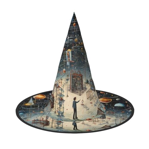 dkkuvt Physik-Druckdruck, Karneval, Halloween, Hexenhut, Kostüm, Hut für Partys, Maskeraden für Damen und Herren dkkuvt Physik-Druckdruck, Karneval, Halloween, Hexenhut, Kostüm, Hut für Partys, Maskeraden für Damen und Herren von dkkuvt