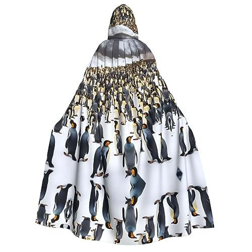 dkkuvt Pinguine im Schnee, geeignet für Männer und Frauen, Halloween-Kostüm, Kapuzenumhang, Umhang für Erwachsene, Umhang dkkuvt Pinguine im Schnee, geeignet für Männer und Frauen, Halloween-Kostüm, Kapuzenumhang, Umhang für Erwachsene, Umhang von dkkuvt