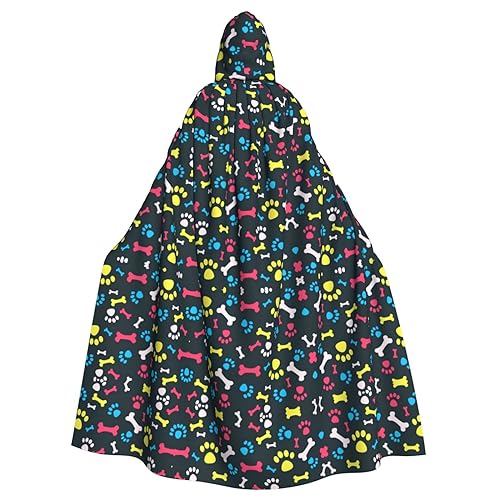 dkkuvt Regenbogen-Umhang mit Hunde- und Katzenpfotenabdruck, für Erwachsene, dramatisches Kostüm, Accessoire für Männer und Frauen, für Maskeraden dkkuvt Regenbogen-Umhang mit Hunde- und Katzenpfotenabdruck, für Erwachsene, dramatisches Kostüm, Accessoire für Männer und Frauen, für Maskeraden von dkkuvt