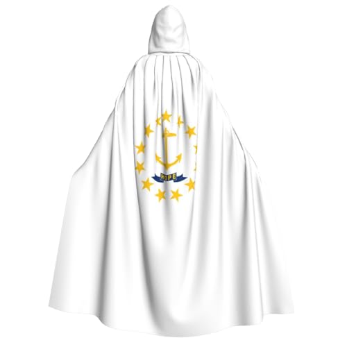 dkkuvt Rhode Island State Flag Print Halloween Elegance Hooded Cloak Uni Cape For Cosplay Carnival Parties Costumes dkkuvt Rhode Island State Flag Print Halloween Elegance Hooded Cloak Uni Cape For Cosplay Carnival Parties Costumes von dkkuvt