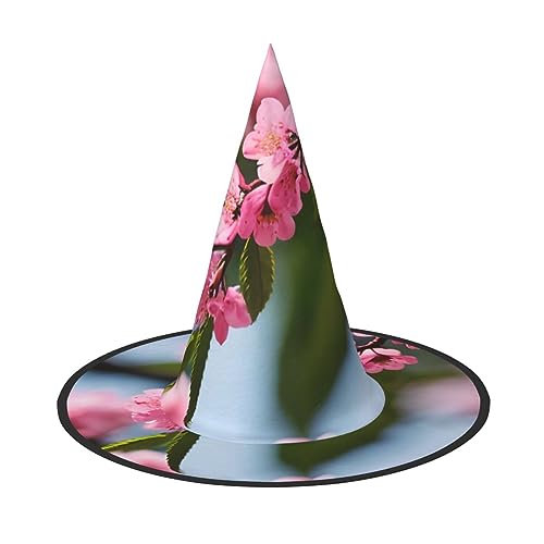 dkkuvt Rosa Kirschblüten 1 Druck Karneval Halloween Hexenhut Kostüm Hut für Partys Maskeraden für Damen Herren dkkuvt Rosa Kirschblüten 1 Druck Karneval Halloween Hexenhut Kostüm Hut für Partys Maskeraden für Damen Herren von dkkuvt
