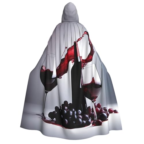 dkkuvt Rotwein-Druck, geeignet für Männer und Frauen, Halloween-Kostüm, Kapuzenumhang, Umhang für Erwachsene, Umhang dkkuvt Rotwein-Druck, geeignet für Männer und Frauen, Halloween-Kostüm, Kapuzenumhang, Umhang für Erwachsene, Umhang von dkkuvt