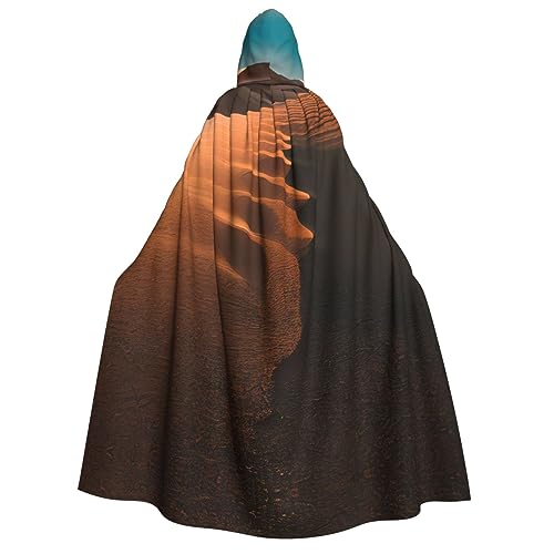 dkkuvt Sanddünen-Druck, geeignet für Männer und Frauen, Halloween-Kostüm, Kapuzenumhang, Umhang für Erwachsene, Umhang dkkuvt Sanddünen-Druck, geeignet für Männer und Frauen, Halloween-Kostüm, Kapuzenumhang, Umhang für Erwachsene, Umhang von dkkuvt