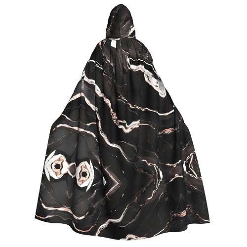 dkkuvt Schwarzer, rotgoldener Marmor-Druck, geeignet für Männer und Frauen, Halloween-Kostüm, Kapuzenumhang, Umhang für Erwachsene, Umhang dkkuvt Schwarzer, rotgoldener Marmor-Druck, geeignet für Männer und Frauen, Halloween-Kostüm, Kapuzenumhang, Umhang für Erwachsene, Umhang von dkkuvt