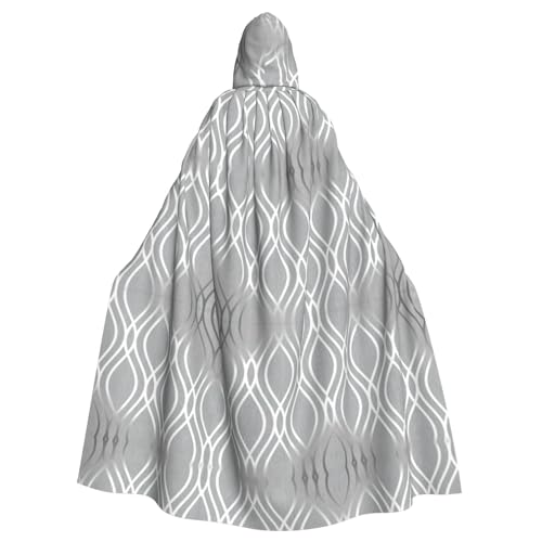 dkkuvt Silberner geometrischer Figuren-Druck, Erwachsenen-Halloween-Umhang, dramatisches Kostüm-Accessoire für Männer und Frauen, für Maskeraden dkkuvt Silberner geometrischer Figuren-Druck, Erwachsenen-Halloween-Umhang, dramatisches Kostüm-Accessoire für Männer und Frauen, für Maskeraden von dkkuvt