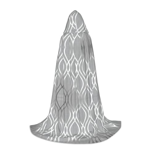 dkkuvt Silberner geometrischer Figuren-Druck, Karneval, Party, Dekoration, Umhang, Uni, Umhang, Gothic-Kostüm, Hexe, Vampir, Zauberer dkkuvt Silberner geometrischer Figuren-Druck, Karneval, Party, Dekoration, Umhang, Uni, Umhang, Gothic-Kostüm, Hexe, Vampir, Zauberer von dkkuvt