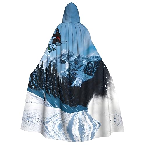 dkkuvt Snowboard-Druck, geeignet für Männer und Frauen, Halloween-Kostüm, Kapuzenumhang, Umhang für Erwachsene, Umhang dkkuvt Snowboard-Druck, geeignet für Männer und Frauen, Halloween-Kostüm, Kapuzenumhang, Umhang für Erwachsene, Umhang von dkkuvt