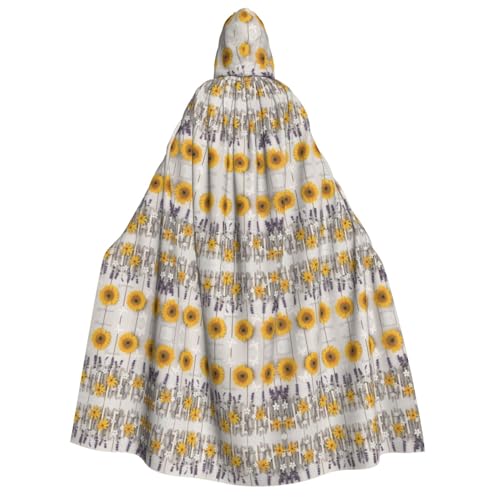 dkkuvt Sonnenblumen auf Holzdruck, geeignet für Männer und Frauen, Halloween-Kostüm, Kapuzenumhang, Umhang für Erwachsene, Umhang dkkuvt Sonnenblumen auf Holzdruck, geeignet für Männer und Frauen, Halloween-Kostüm, Kapuzenumhang, Umhang für Erwachsene, Umhang von dkkuvt