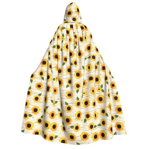 dkkuvt Sonnenblumenmuster, geeignet für Männer und Frauen, Halloween-Kostüm, Kapuzenumhang, Umhang für Erwachsene, Umhang dkkuvt Sonnenblumenmuster, geeignet für Männer und Frauen, Halloween-Kostüm, Kapuzenumhang, Umhang für Erwachsene, Umhang von dkkuvt