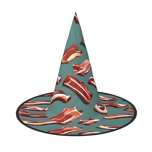 dkkuvt Streifenförmiger Speckmuster-Druck, Karneval, Halloween, Hexenhut, Kostüm, Hut für Partys, Maskeraden für Damen und Herren dkkuvt Streifenförmiger Speckmuster-Druck, Karneval, Halloween, Hexenhut, Kostüm, Hut für Partys, Maskeraden für Damen und Herren von dkkuvt