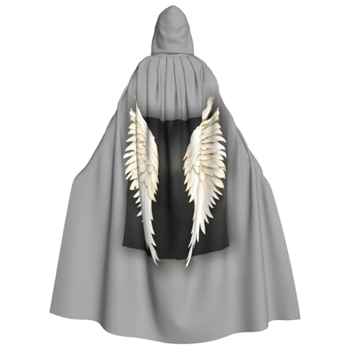 dkkuvt Umhang mit Engelsfedern, Halloween, Eleganz, mit Kapuze, Uni, Umhang für Cosplay, Karneval, Partys, Kostüme dkkuvt Umhang mit Engelsfedern, Halloween, Eleganz, mit Kapuze, Uni, Umhang für Cosplay, Karneval, Partys, Kostüme von dkkuvt