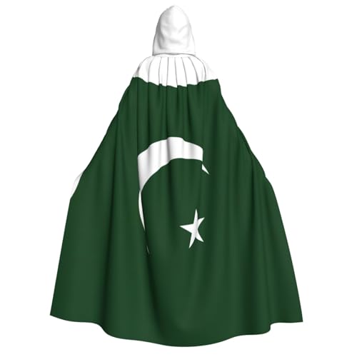 dkkuvt Umhang mit Kapuze, Motiv: Flagge Pakistans, Halloween, Eleganz, Uni, Umhang für Cosplay, Karneval, Partys, Kostüme dkkuvt Umhang mit Kapuze, Motiv: Flagge Pakistans, Halloween, Eleganz, Uni, Umhang für Cosplay, Karneval, Partys, Kostüme von dkkuvt