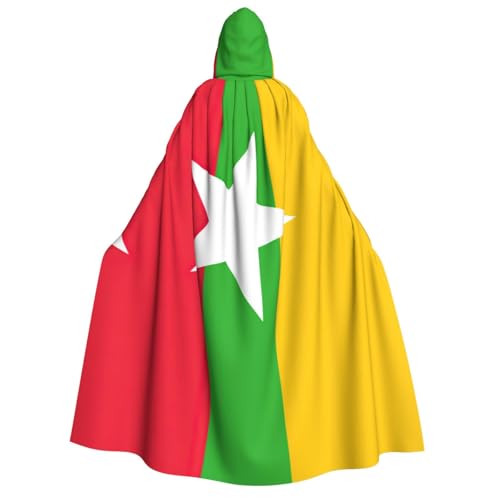 dkkuvt Umhang mit Kapuze, Motiv: Flagge von Myanmar, Halloween, Eleganz, Uni, Umhang für Cosplay, Karneval, Partys, Kostüme dkkuvt Umhang mit Kapuze, Motiv: Flagge von Myanmar, Halloween, Eleganz, Uni, Umhang für Cosplay, Karneval, Partys, Kostüme von dkkuvt