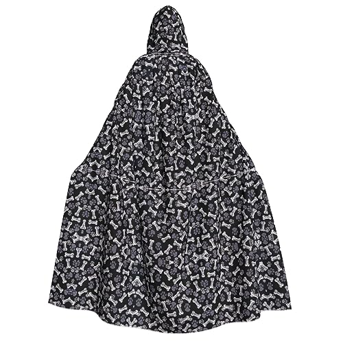 dkkuvt Umhang mit Kapuze für Hunde, Welpen, Pfotenabdruck, Halloween, Eleganz, Uni, für Cosplay, Karneval, Partys, Kostüme von dkkuvt