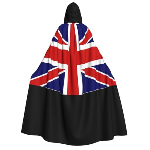 dkkuvt Umhang mit englischer Flagge, Halloween, Eleganz, mit Kapuze, Uni, Umhang für Cosplay, Karneval, Partys, Kostüme dkkuvt Umhang mit englischer Flagge, Halloween, Eleganz, mit Kapuze, Uni, Umhang für Cosplay, Karneval, Partys, Kostüme von dkkuvt